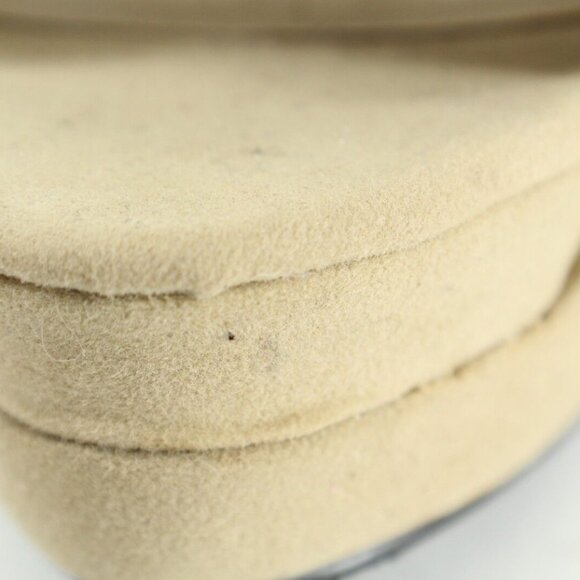 C Label 7.5 Jocelyn Faux Suede Black Patent 1.25" Platform 5.25" Heels - Picture 10 of 12